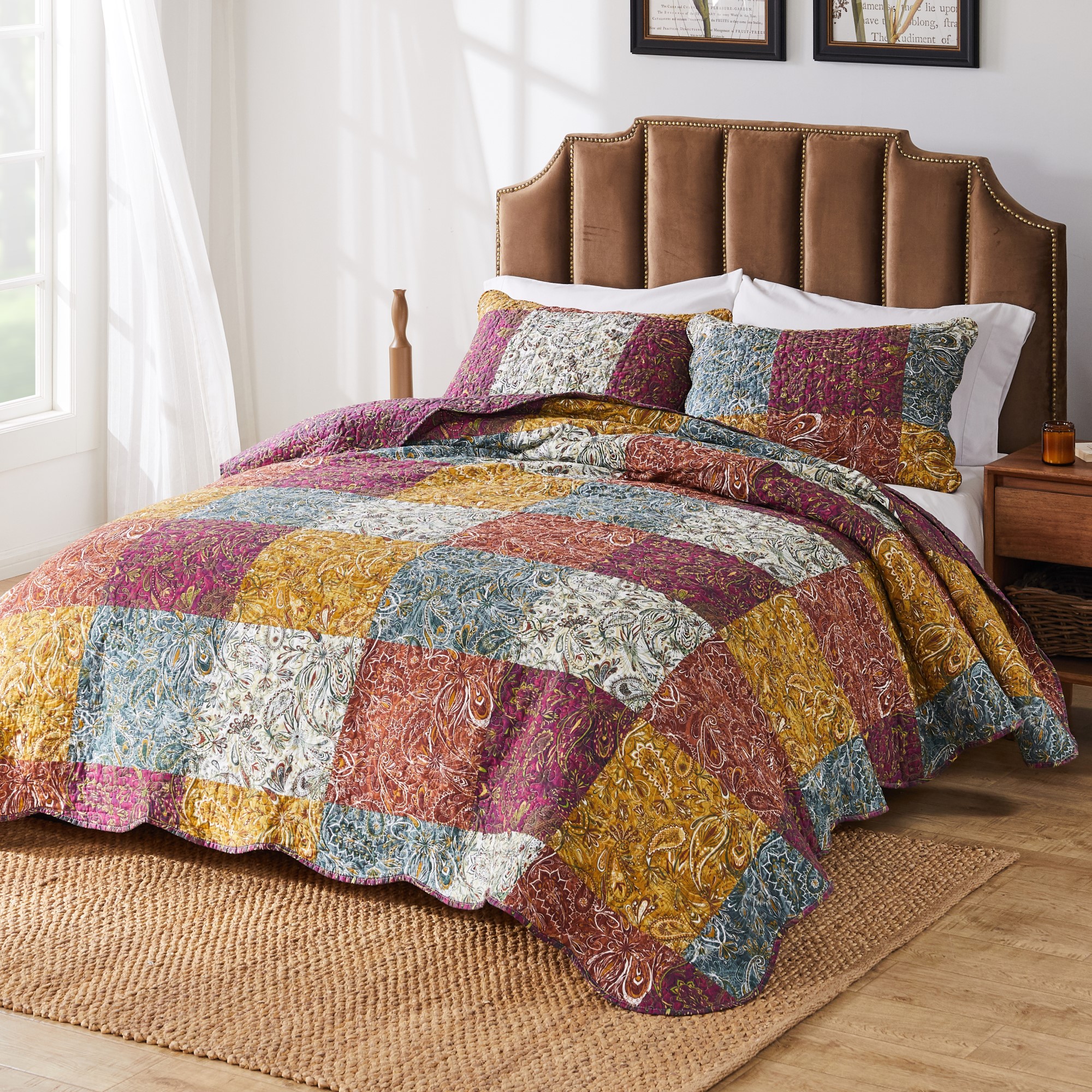 Paisley Slumber Quilt Set 3-Piece King/Cal King – Greenland Home